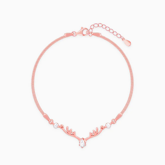 Rose Gold Doe 925 Silver Bracelet