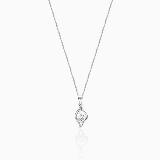 Falling Dew 925 Silver Pendant with Chain