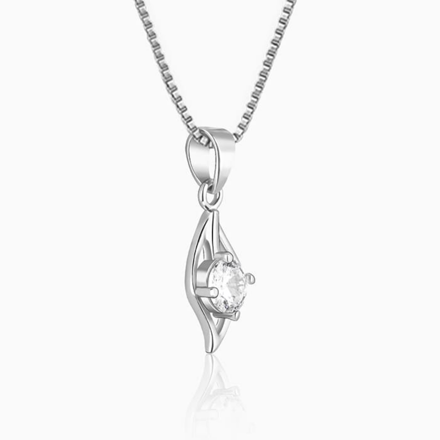 Falling Dew 925 Silver Pendant with Chain