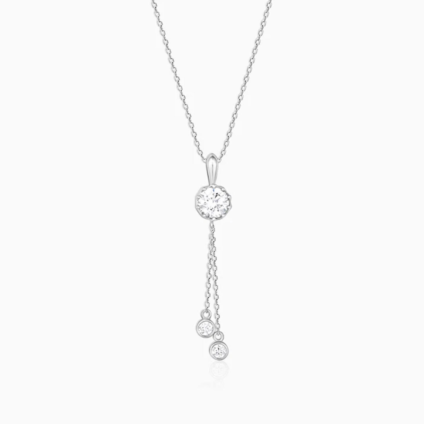 Elegance On The Rise 925 Silver Pendant with Chain