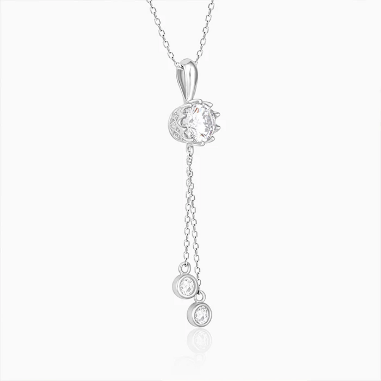 Elegance On The Rise 925 Silver Pendant with Chain